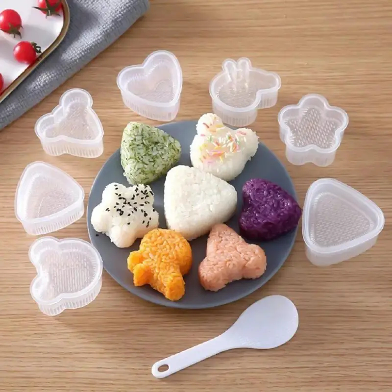 Rice Ball Mold - 1/2/3/4/5/6-teiliges Cartoon-Sushi-Formen-Set Tierformen Kreativ und Spaßig