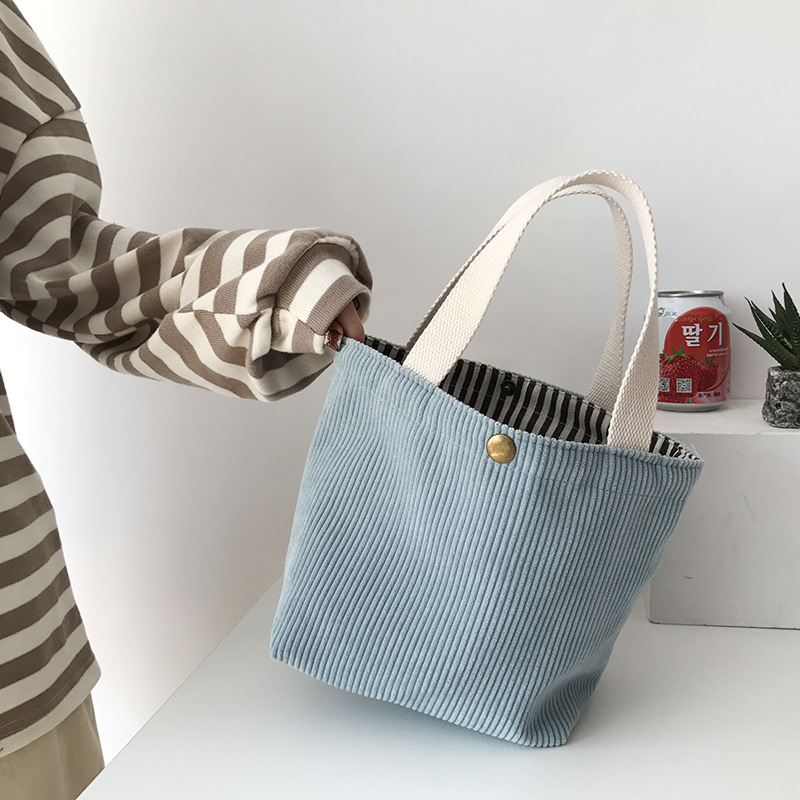 Meal Prep Bag - Kleine Cord-Lunchtasche für Frauen 2023, umweltfreundliche