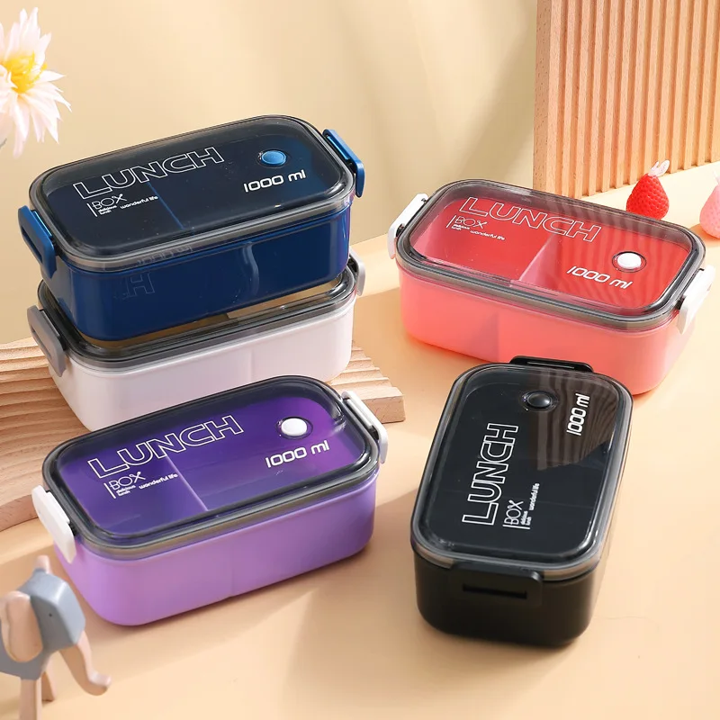 Meal Prep Tupperware - Lunchbox-Konservierungsbox, mikrowelle hitzebeständige Kunststoff-Lebensmittel, Obst-Aufbewahrungs- und