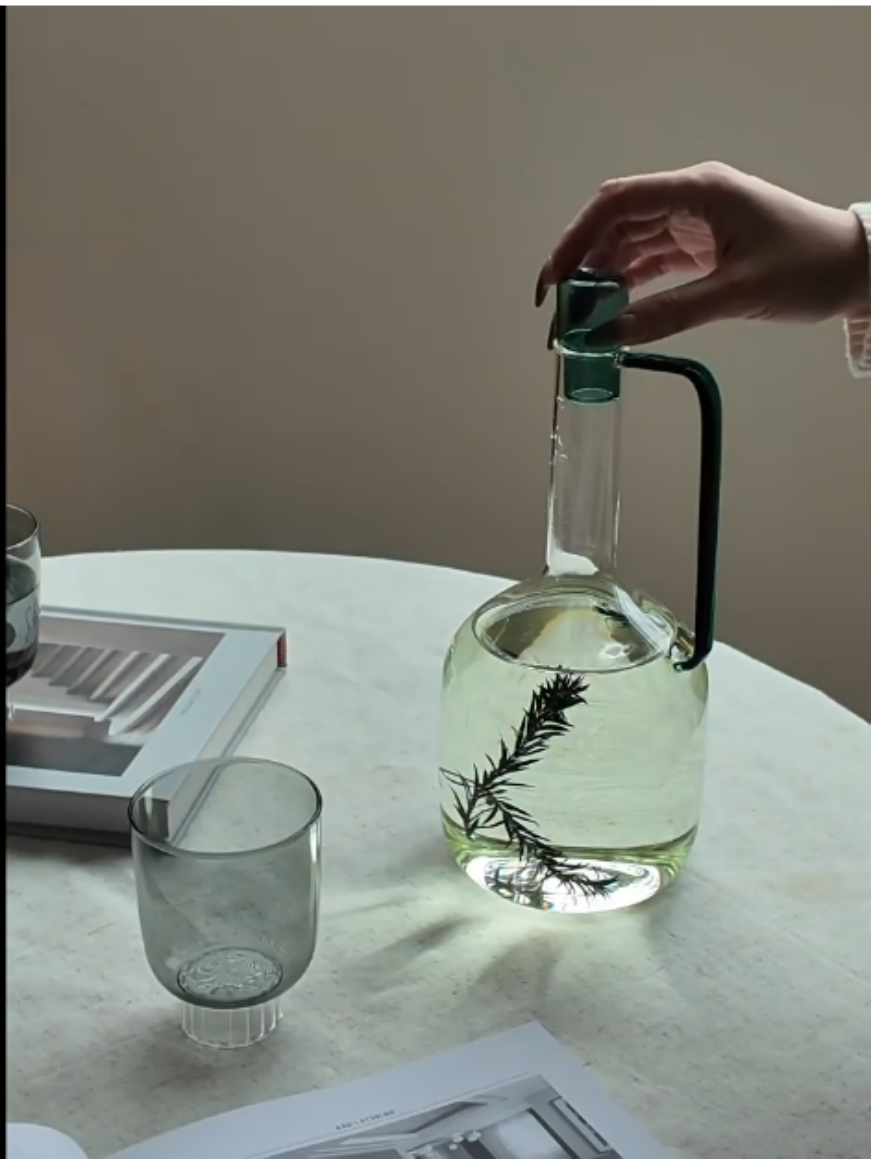 Glass Container Set - Nordic Farbige Hitzebeständige Glas Kühlen Wasserkocher