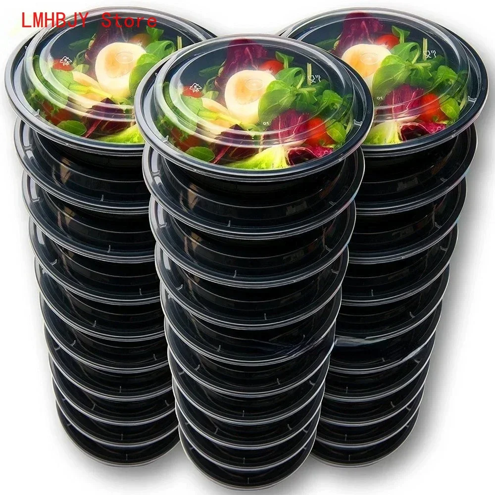 Meal Prep Tupperware - Meal Prep-Behälter, Kunststoff-Lebensmittelbehälter mit Deckel, tragbare