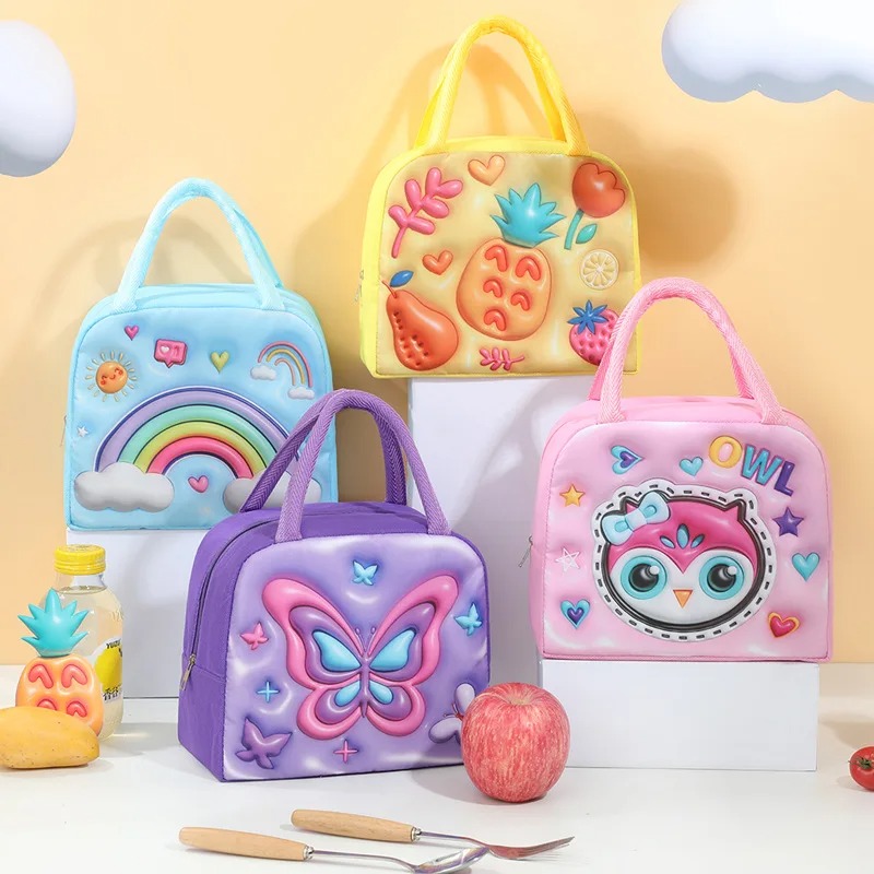 Meal Prep Bag - Kinder Lunch Box Tasche 3D Cartoon
