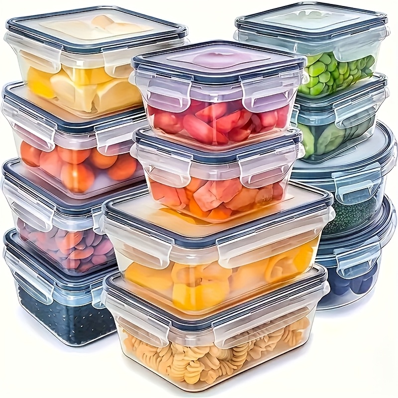 Glass Container Set - 8-teiliges Set mit 4 Behältern und