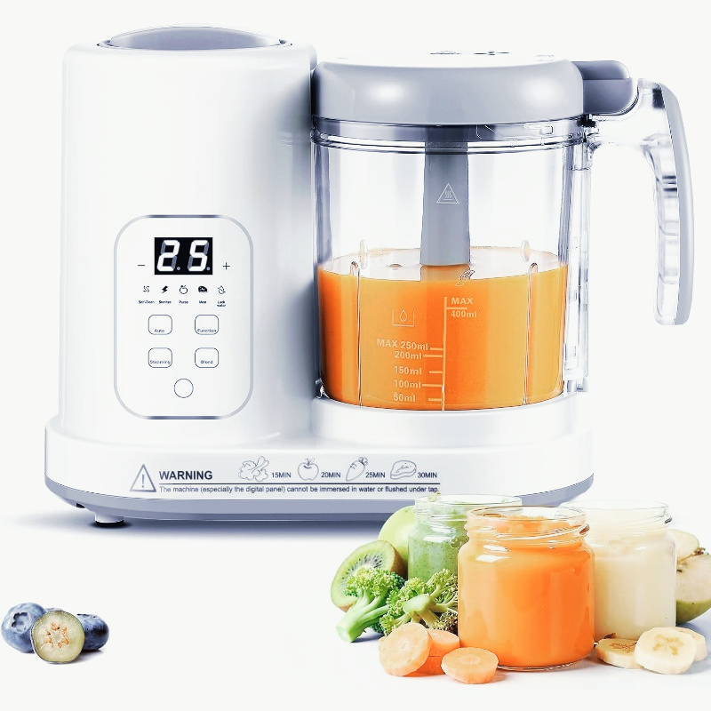 Meal Preparation - Baby-Nahrungszubereiter Dampfgarer Mixer 4-in-1 Automatischer Dampfgarer