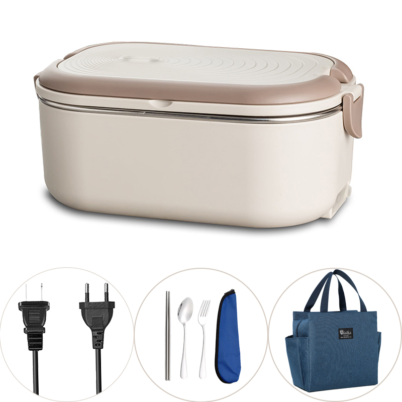 Meal Prep Tupperware - 220V 110V Elektrische Lunchbox Edelstahl Lebensmittel