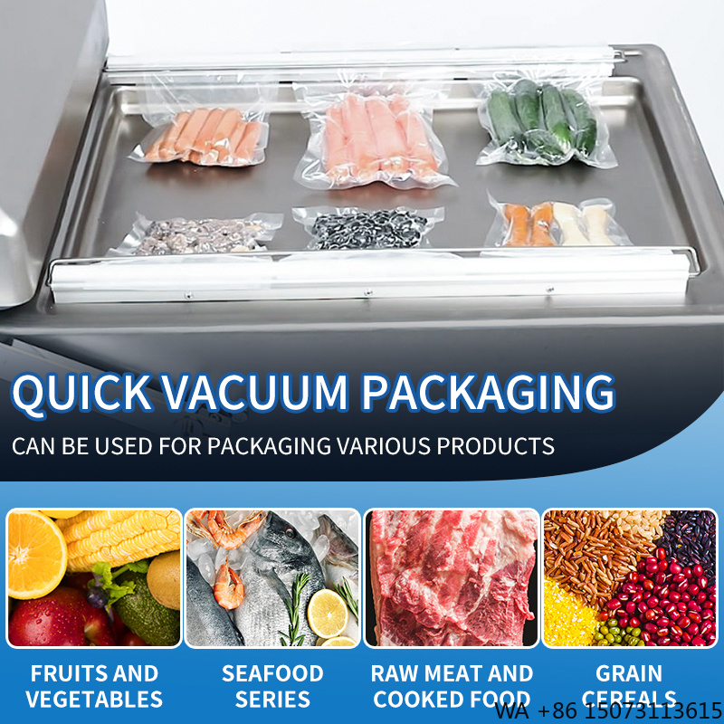 Meal Prep Usa - DZ-500 Kommerzieller Vakuumierer mit Doppelkammer für