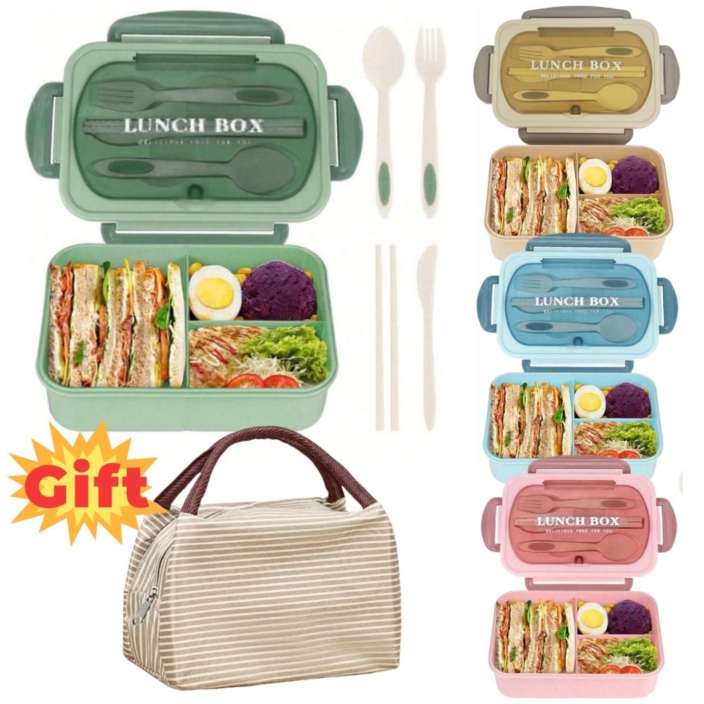 Meal Prep Healthy Lunch - 40,58 Unzen Lunchbox mit Utensilien und