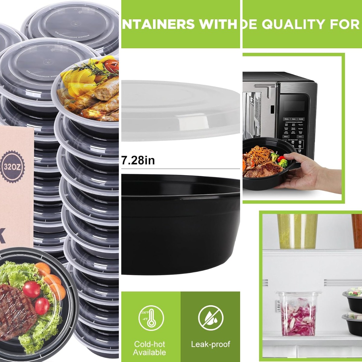 Meal-Prep-Behälter mit Deckel  – Meal Prep Containers Bewertung und Preis
