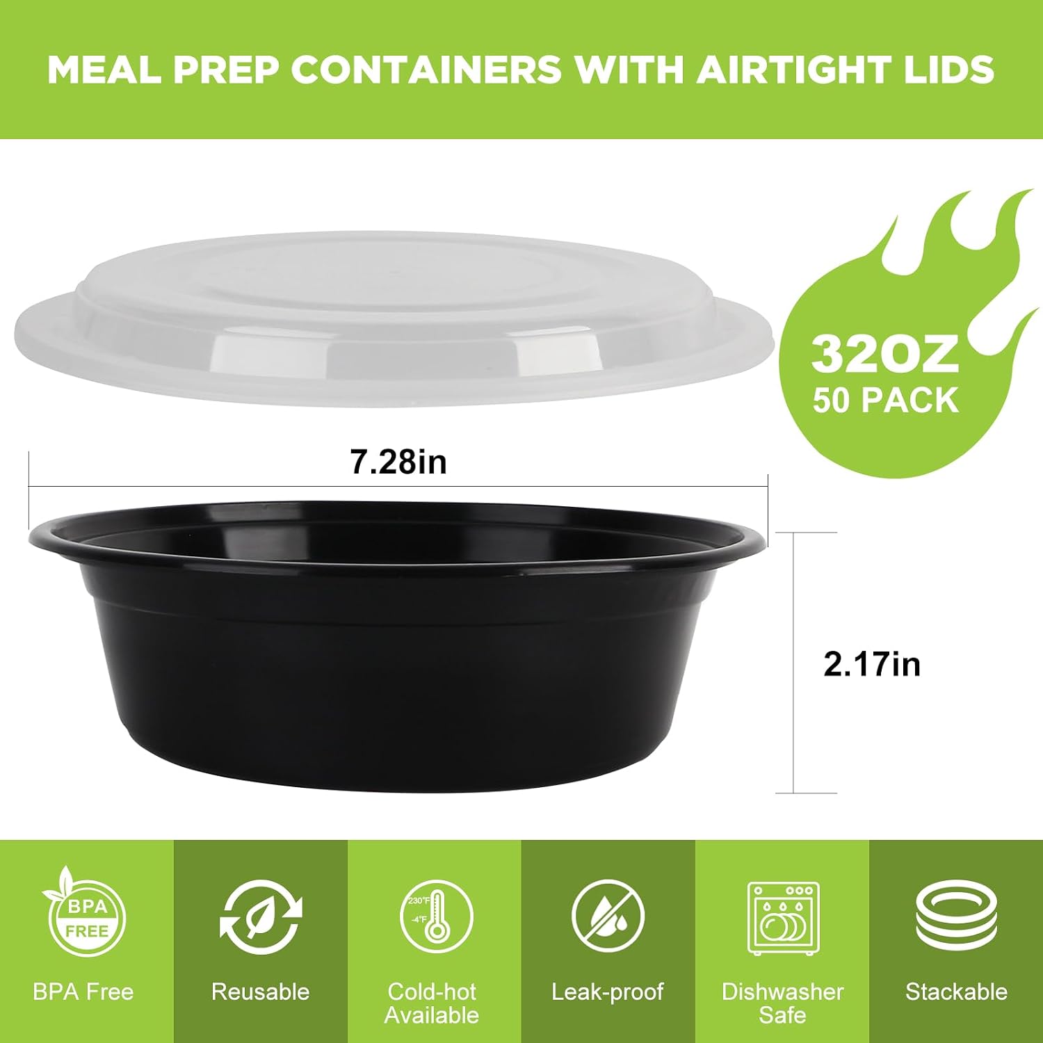 Meal-Prep-Behälter mit Deckel  – Meal Prep Containers Bewertung und Preis