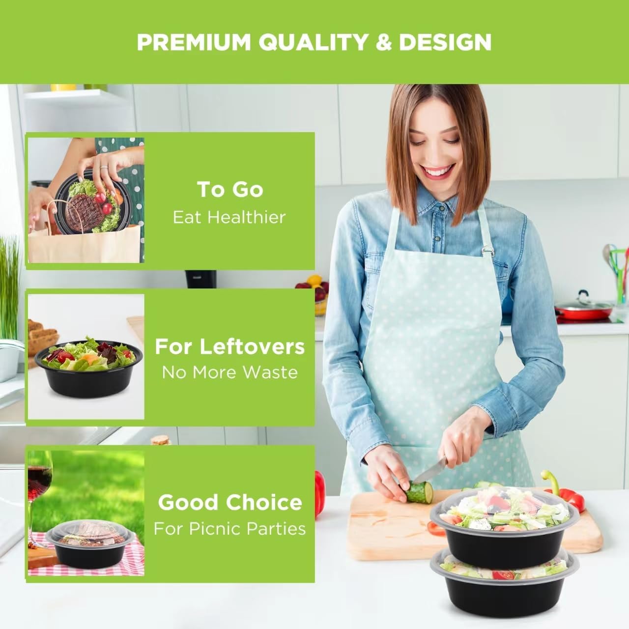 Meal-Prep-Behälter mit Deckel  – Meal Prep Containers Bewertung und Preis