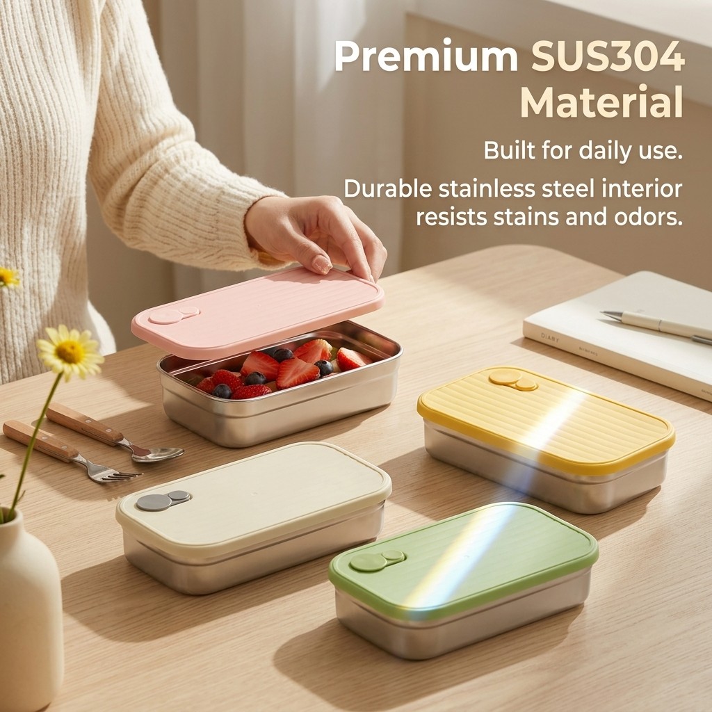 Edelstahl Bento-Box Metall-Lun – Meal Preparation Bewertung und Preis