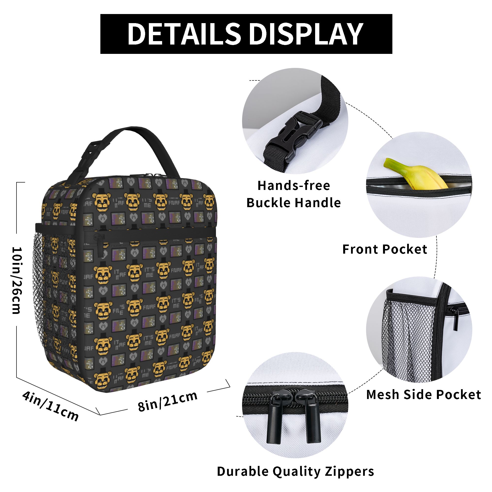 Maßgefertigte FNAF At Freddys  – Meal Prep Bag Bewertung und Preis