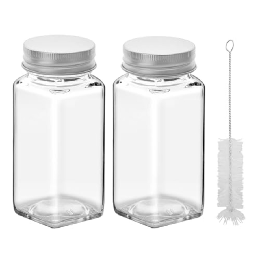 2er-Set 4oz Glas-Gewürzgläser  – Glass Container Set Bewertung und Preis