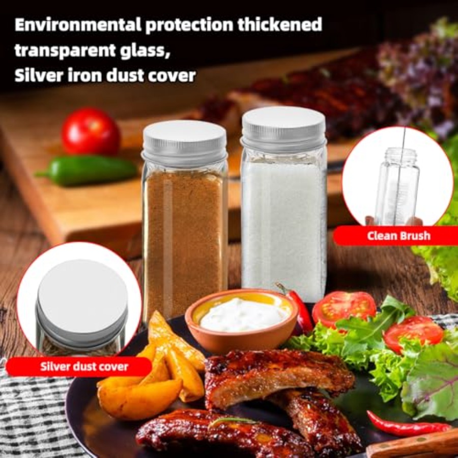 2er-Set 4oz Glas-Gewürzgläser  – Glass Container Set Bewertung und Preis
