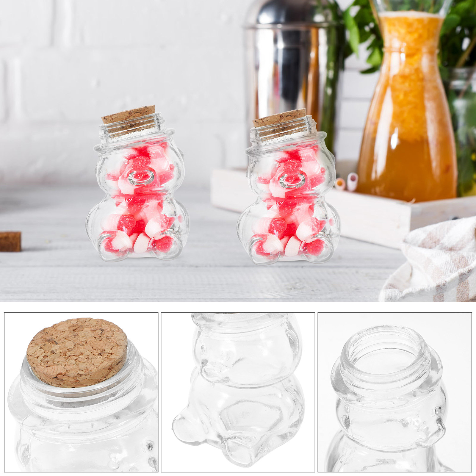 4-teiliges Glas-Bonbonglas-Set – Glass Container Set Bewertung und Preis