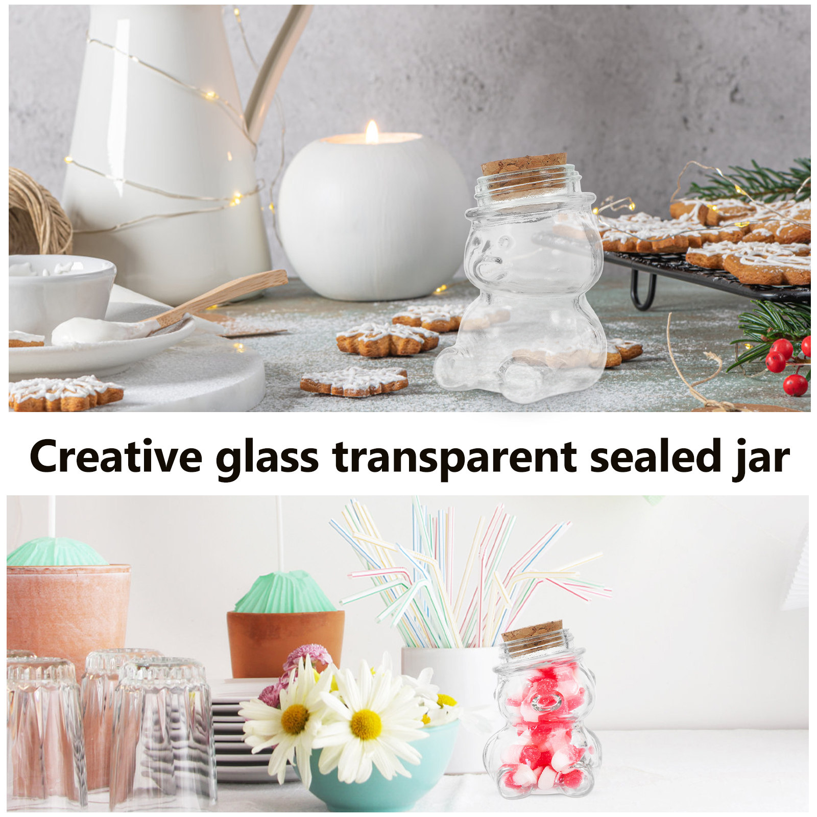 4-teiliges Glas-Bonbonglas-Set – Glass Container Set Bewertung und Preis