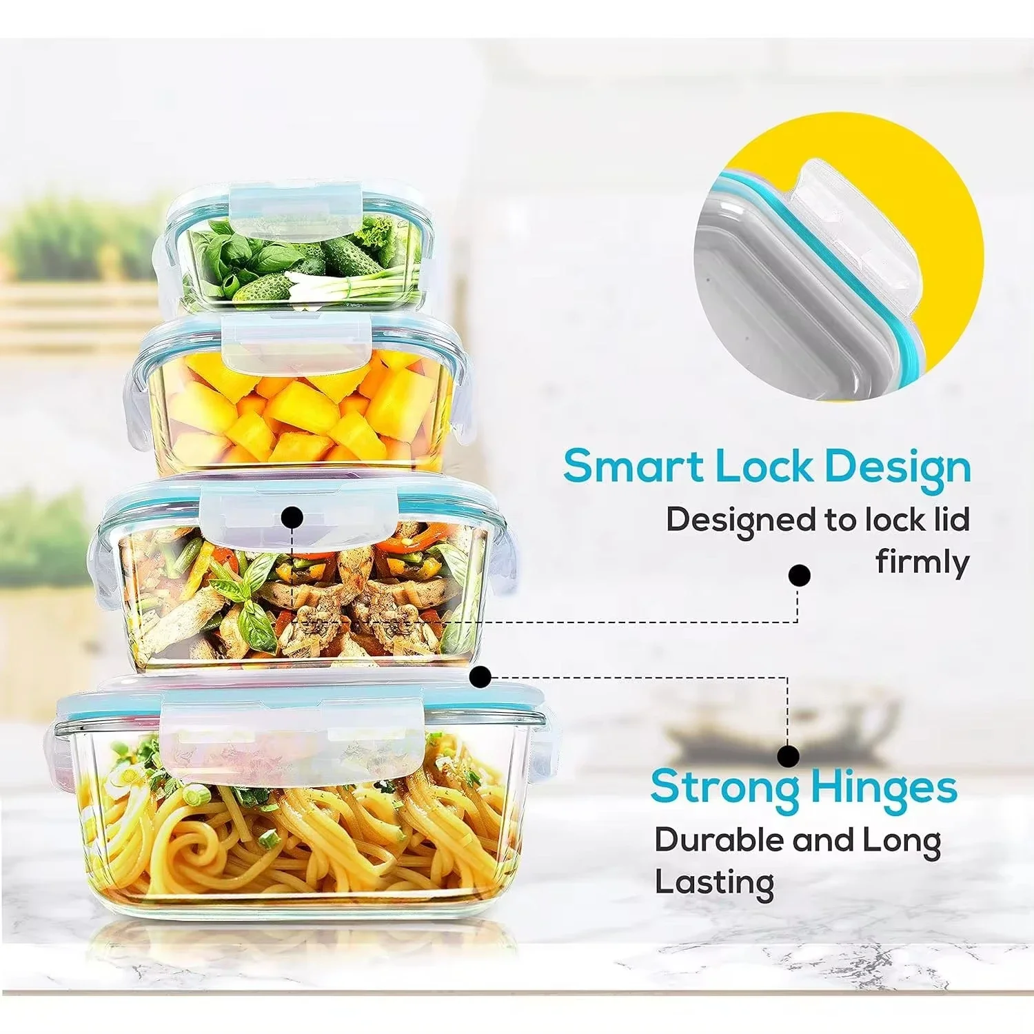 Lunchbox aus Glas, Aufbewahrun – Meal Preparation Bewertung und Preis