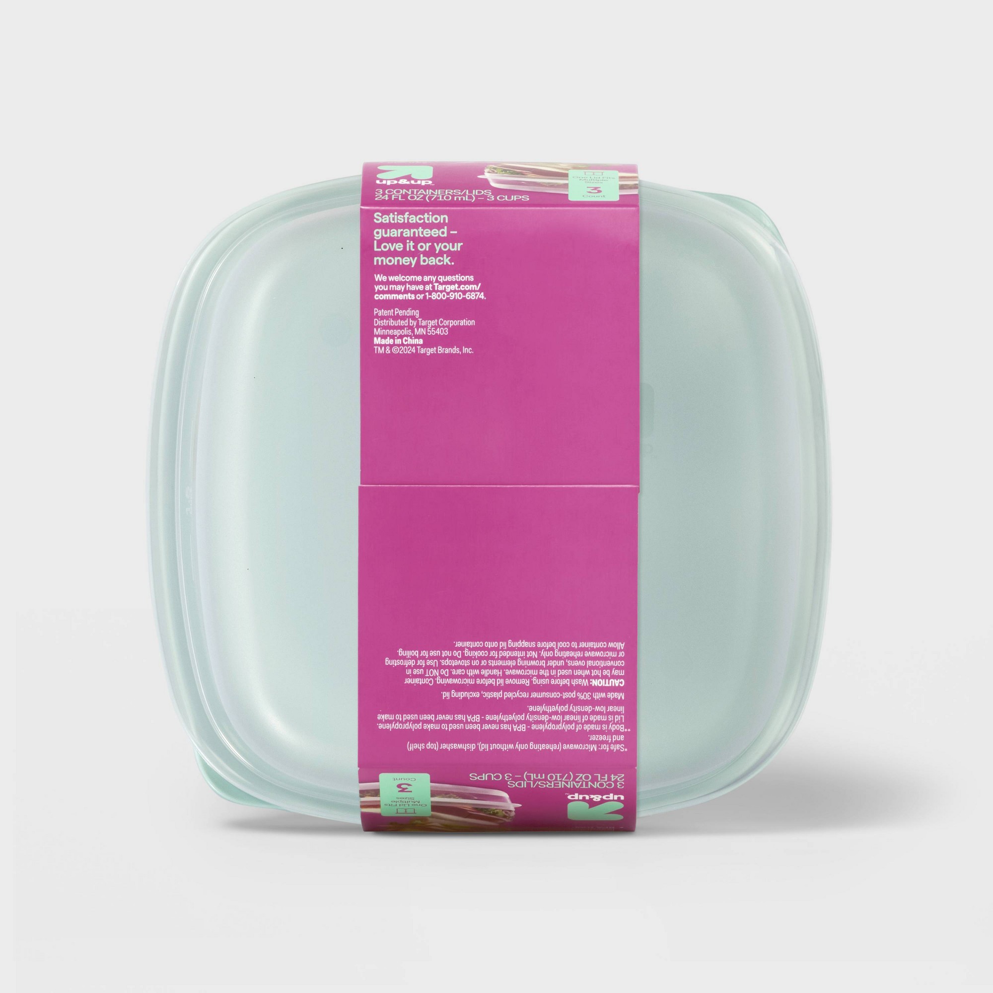 3-teilige quadratische Lebensm – Meal Prep Containers Bewertung und Preis